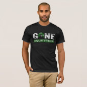 行ったSquatchin (黒のために) Tシャツ (正面フル)
