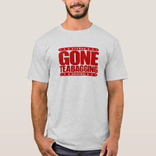 行ったTEABAGGING -お茶会の動きによるTeabagged Tシャツ