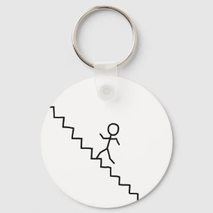 行っている棒の人階段keychain キーホルダー