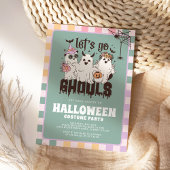 行ってみようGhoulsグルービーハロウィーンのコスチュームパーティー 招待状