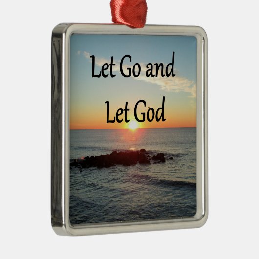 行って神の日の出を写真に残す メタルオーナメント (右)