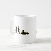 行ってKarting下さい コーヒーマグカップ (正面左)