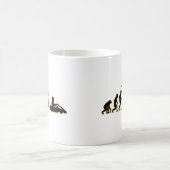 行ってKarting下さい コーヒーマグカップ (中央)