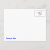 行とハート 感動的 ポストカード (裏面)