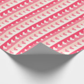 行のハート ラッピングペーパー (角)