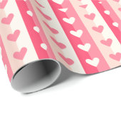 行のハート ラッピングペーパー (ロールコーナー)