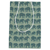 行のペイズリーゾウonセージグリーン抱き枕 ミディアムペーパーバッグ (裏面)