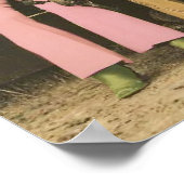 行のヴィンテージ西部の女性のカーボーイポスター ポスター (角)