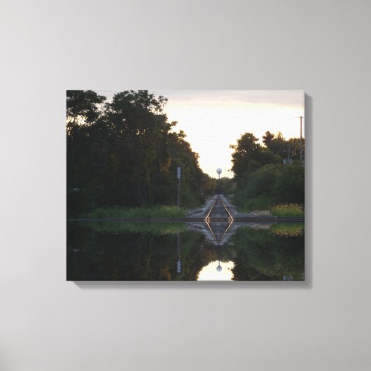 行の終わり キャンバスプリント (正面)