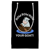 行の行あなたのヤギおもしろい動物プンダークBG スモールペーパーバッグ (正面)