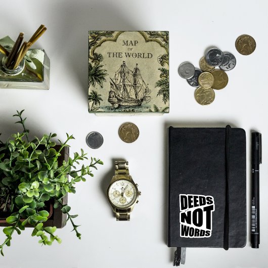 行は白感動的黒 シール