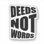 行は白感動的黒 シール (正面)