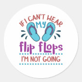 行もしかないビーチサンダルを衣服できない ラウンドシール (正面)