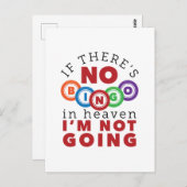 行もしかない天国にビンゴはない ポストカード (正面/裏面)