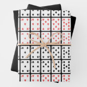 行エースのトランプからキング ラッピングペーパーシート (インサイチュ)