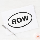 行オーバルカーシール 楕円形シール (封筒)