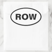 行オーバルカーシール 楕円形シール (バッグ)