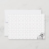 行ミニマル先結婚式 サンキューカード (正面)