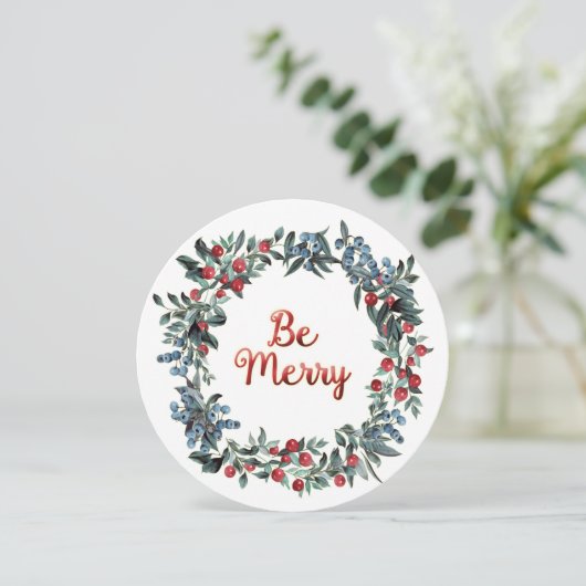 行メリーけ!フェスティバルヴィンテージクリスマスベリーリース シーズンカード (スタンド正面)