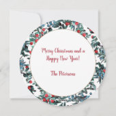 行メリーけ!フェスティバルヴィンテージクリスマスベリーリース シーズンカード (裏面)