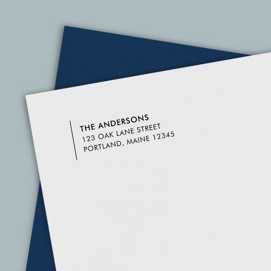 行モダン名差出人住所 セルフインキングスタンプ