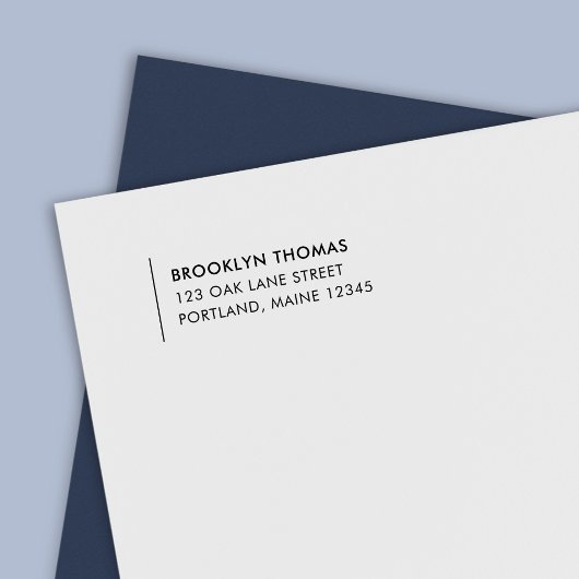 行モダン名差出人住所 セルフインキングスタンプ