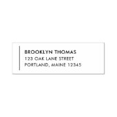 行モダン名差出人住所 セルフインキングスタンプ (デザイン)