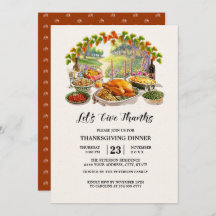 行与えこ感謝していう。感謝祭ディナー