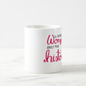 行儀が良い女性のマグ コーヒーマグカップ (中央)