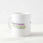 行儀が良い女性の引用文 コーヒーマグカップ (正面左)