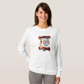 行儀が良い女性 Tシャツ (正面フル)