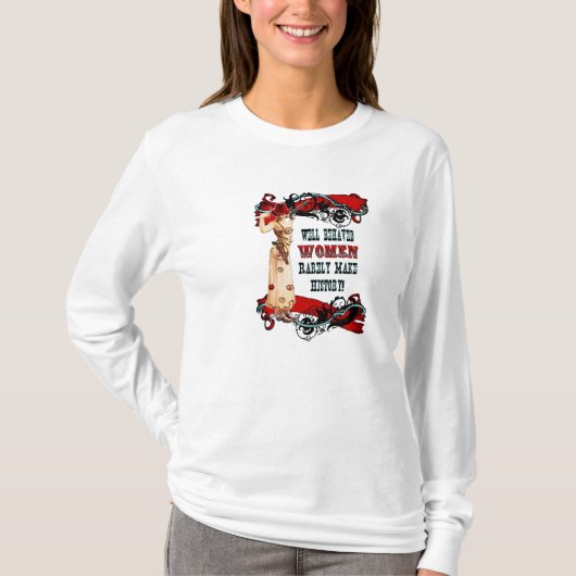 行儀が良い女性 Tシャツ (正面)