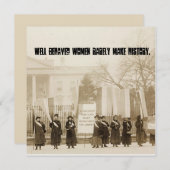 行儀の良い女性が歴史を作ることはほとんどない... 招待状 (正面/裏面)