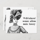 行儀の良い女性はめったに歴史のはがきを作らない ポストカード (正面/裏面)