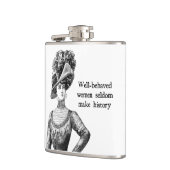 行儀の良い女性はめったに歴史のフラスコを作らない フラスク (左)