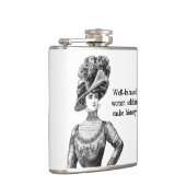 行儀の良い女性はめったに歴史のフラスコを作らない フラスク (右)