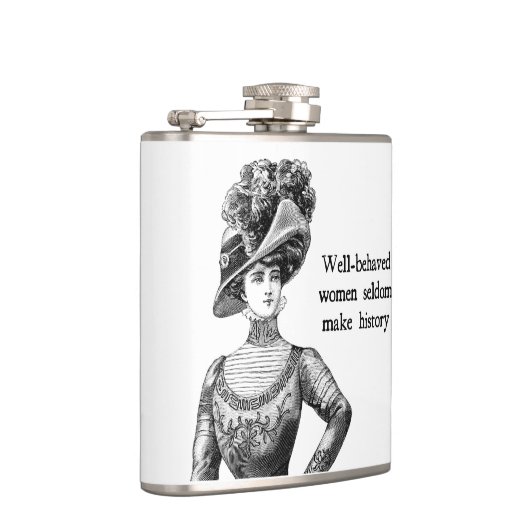 行儀の良い女性はめったに歴史のフラスコを作らない フラスク (右)