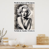 行儀の良い女性はめったに歴史のポスターを作らない ポスター (キッチン)