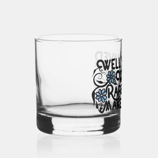 行儀の良い女性はめったに歴史を作らない ウイスキーグラス (正面)