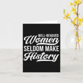 行儀の良い女性はめったに歴史を作らない カード (黄色い花)