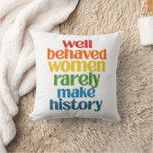 行儀の良い女性はめったに歴史を作らない クッション (ブランケット)