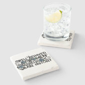 行儀の良い女性はめったに歴史を作らない ストーンコースター (横)