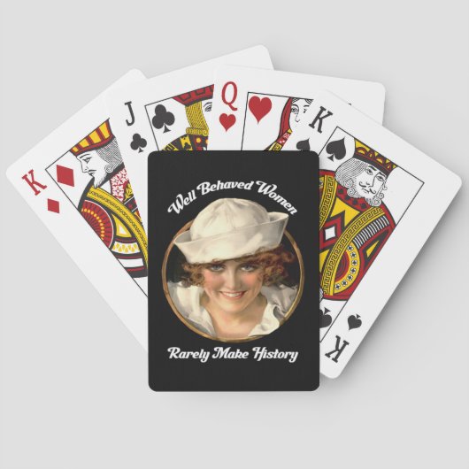行儀の良い女性はめったに歴史を作らない トランプ (裏面)