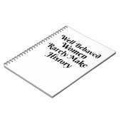 行儀の良い女性はめったに歴史を作らない ノートブック (左側)