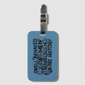 行儀の良い女性はめったに歴史を作らない ラゲッジタグ (正面縦)