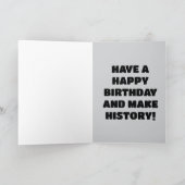 行儀の良い女性はめったに歴史を誕生日しない カード (内部)