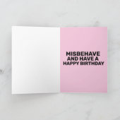 行儀の良い女性はめったに歴史誕生日 カード (内部)