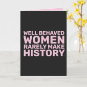 行儀の良い女性はめったに歴史誕生日 カード (黄色い花)