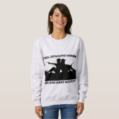 行儀の良い女性はめったに歴史Tシャツを作らない スウェットシャツ (正面フル)