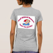 行儀の良い女性はジュエリー Tシャツ (裏面)